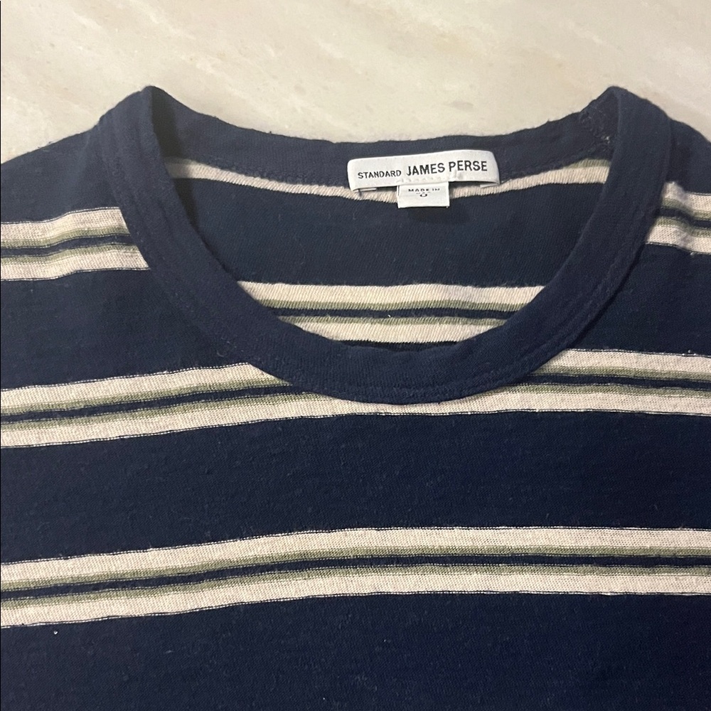 James Perse striped cap sleeve tee dress